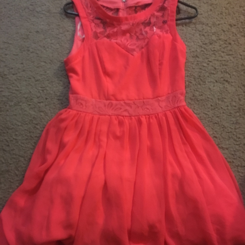 Coral dress